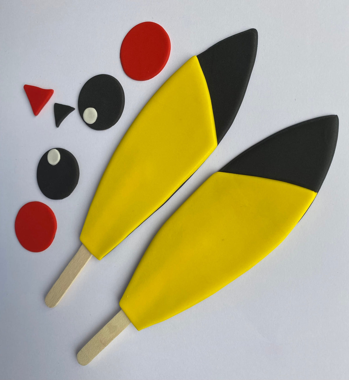 Fondant Pikachu cake topper.