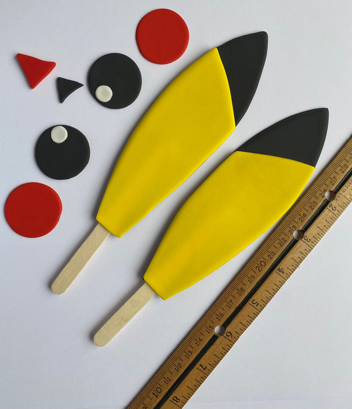 Fondant Pikachu cake topper.