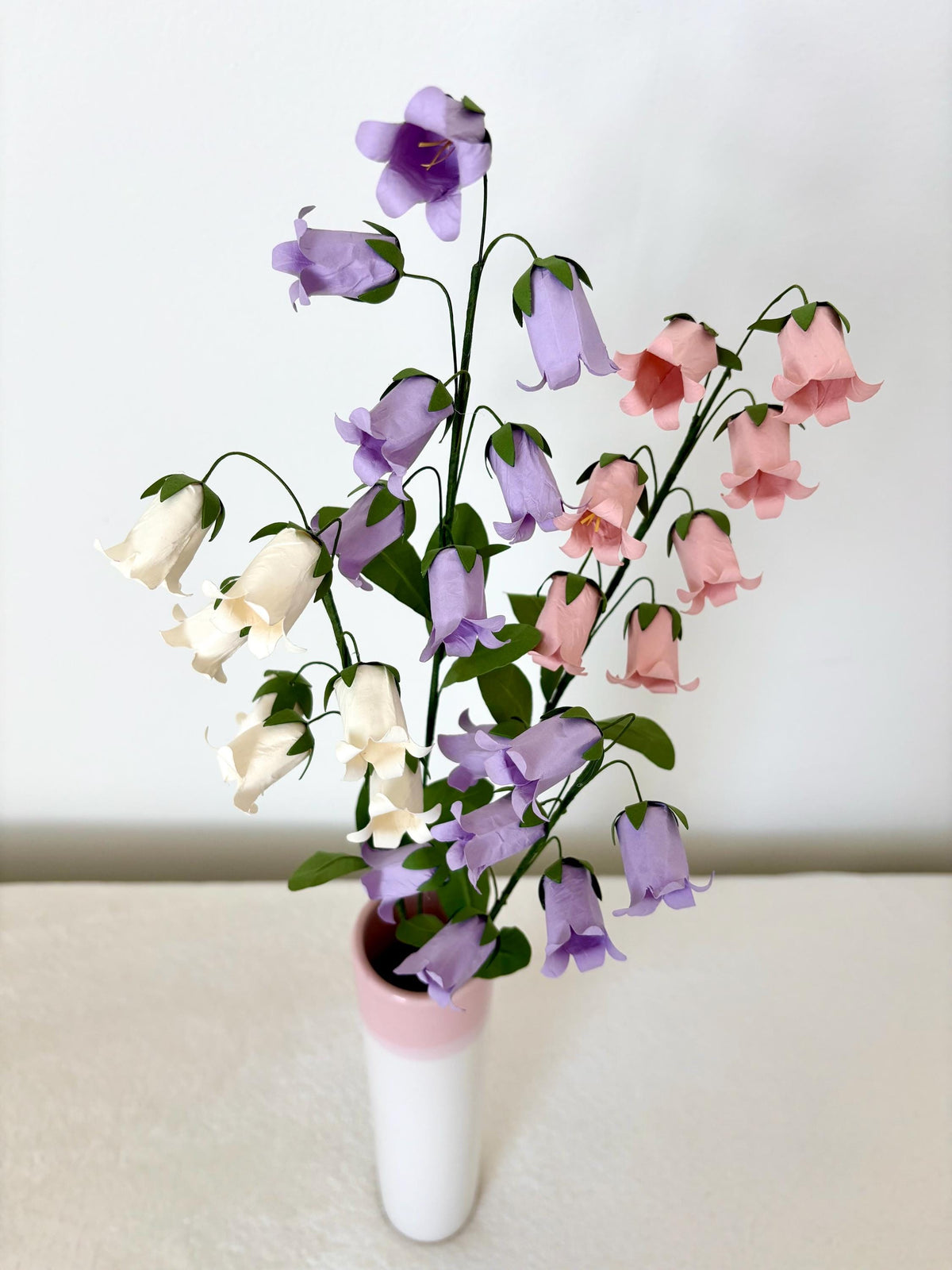 Campanula/Bellflower Paper Flowers - Handmade Eco Friendly
