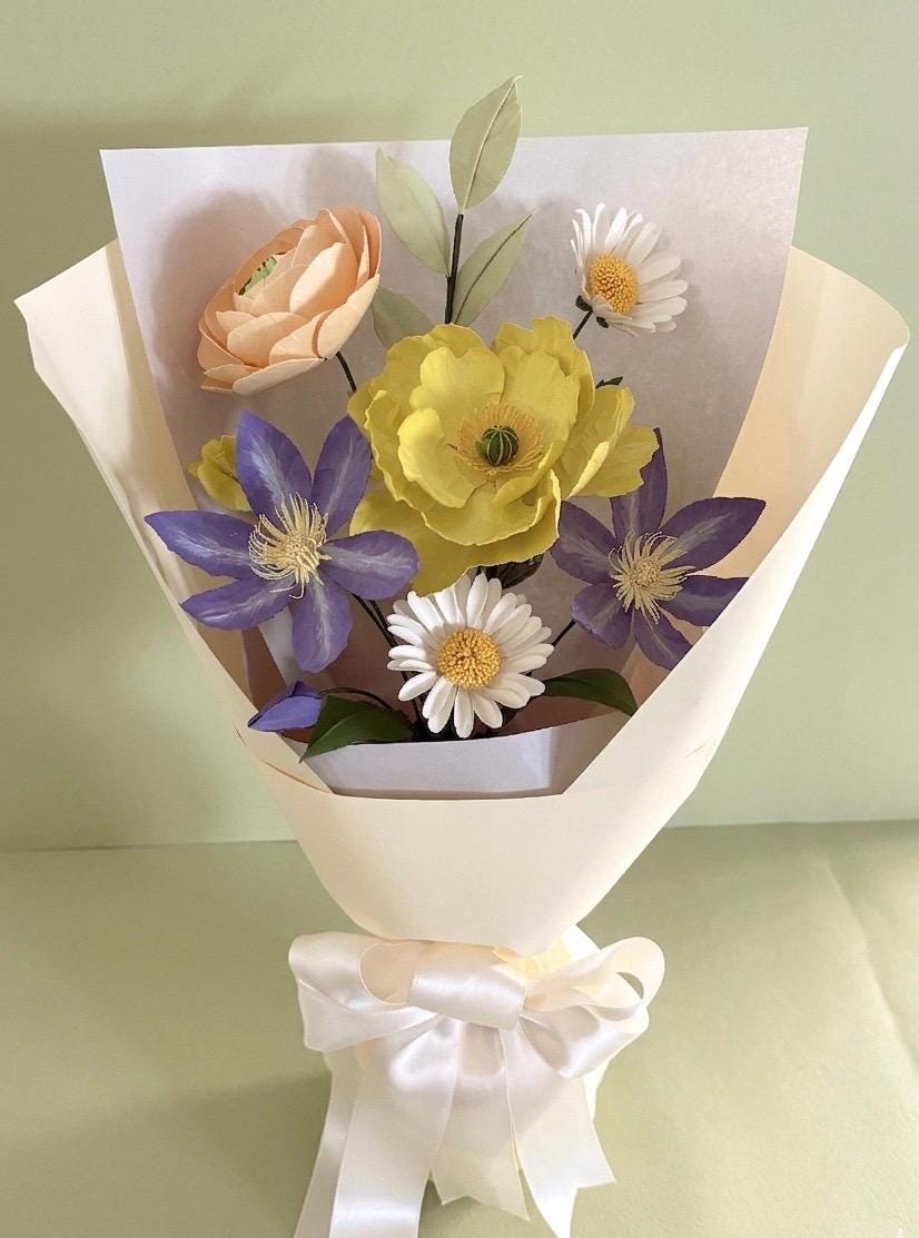 Sunlight Bouquet - Paper Flowers - Handmade Eco Friendly