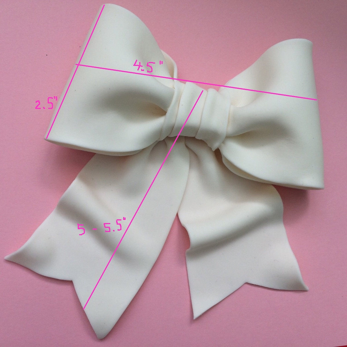 Cake decoration black bow gum paste fondant for birthday cake