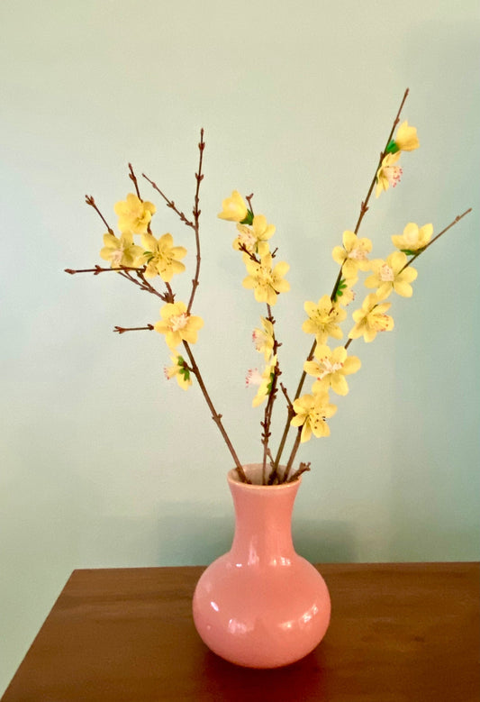 Handmade Yellow Cherry Blossom Branch – Eco Friendly Paper Flowers