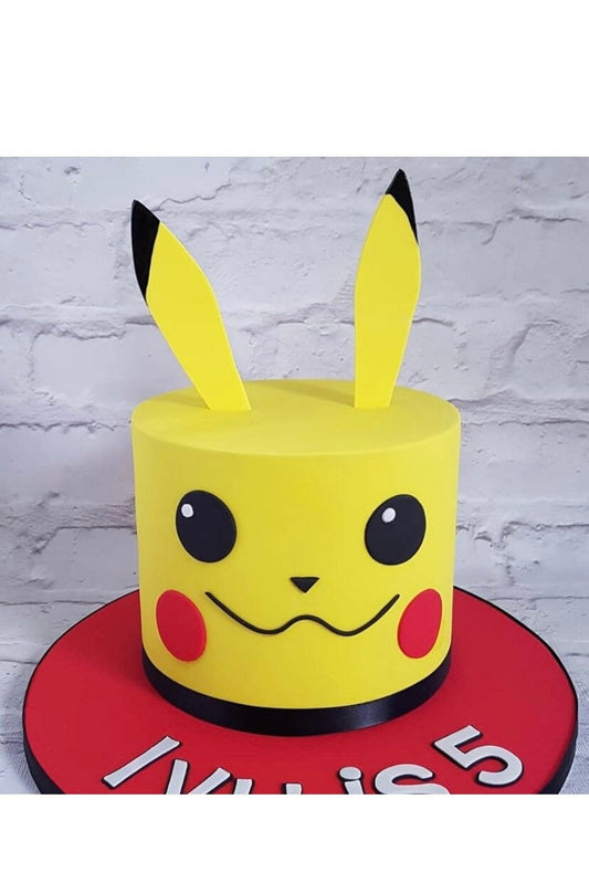 Fondant Pikachu cake topper - Thinner ears