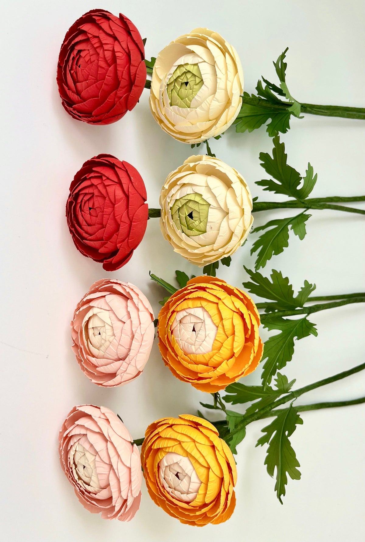 Ranunculus Paper Flowers - Handmade Eco Friendly