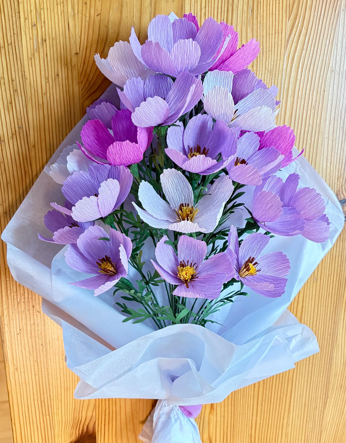 Cosmos Paper Flowers - Handmade Eco Friendly