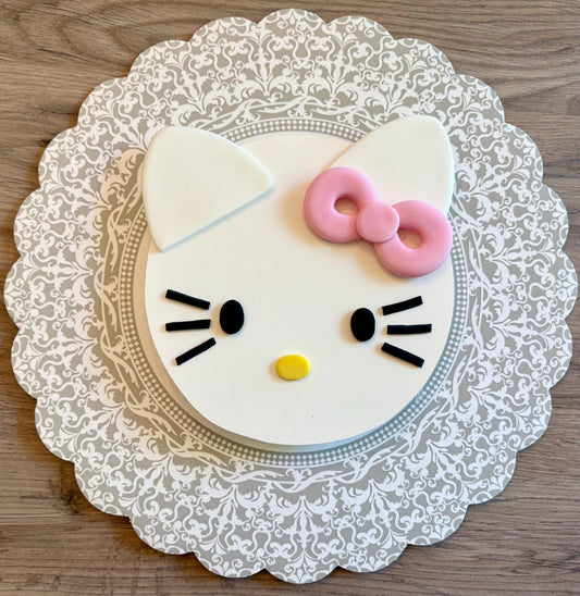 Hello Kitty Pink Bow fondant cake topper