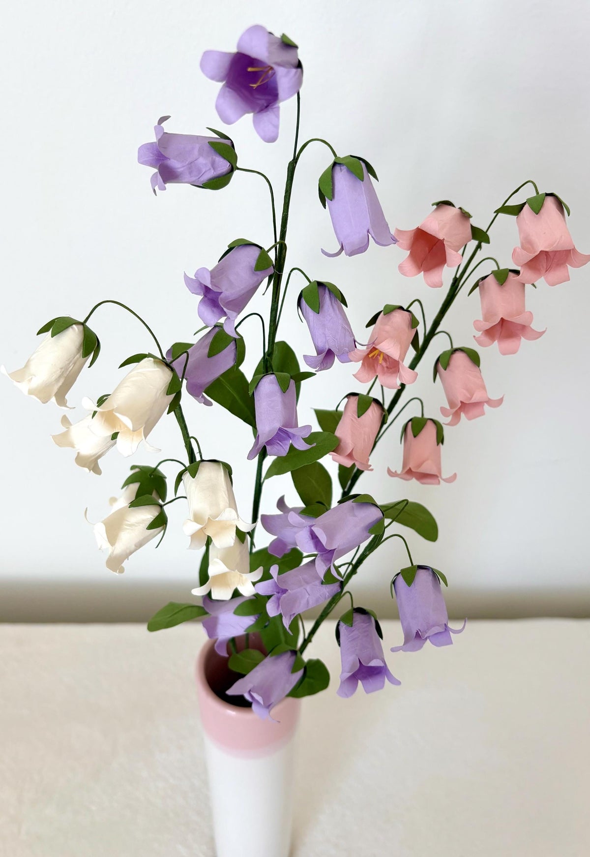 Campanula/Bellflower Paper Flowers - Handmade Eco Friendly