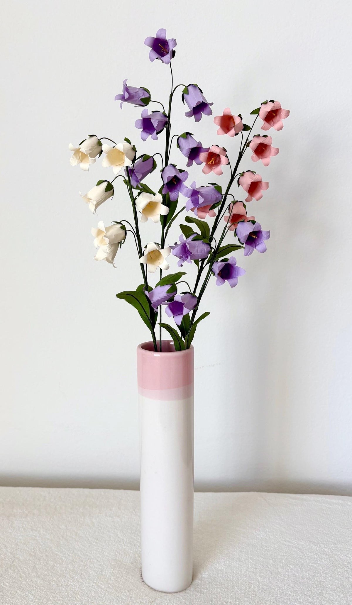 Campanula/Bellflower Paper Flowers - Handmade Eco Friendly
