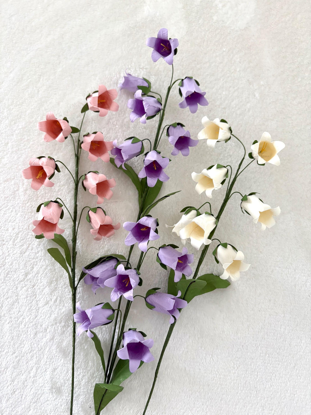 Campanula/Bellflower Paper Flowers - Handmade Eco Friendly