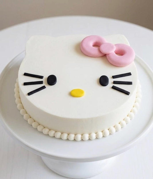 Hello Kitty Pink Bow fondant cake topper